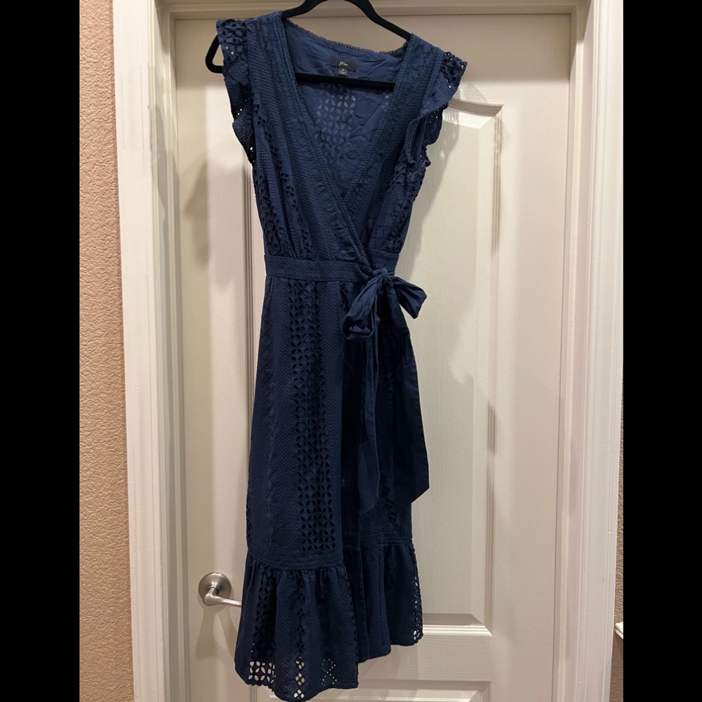 J Crew midi wrap dress